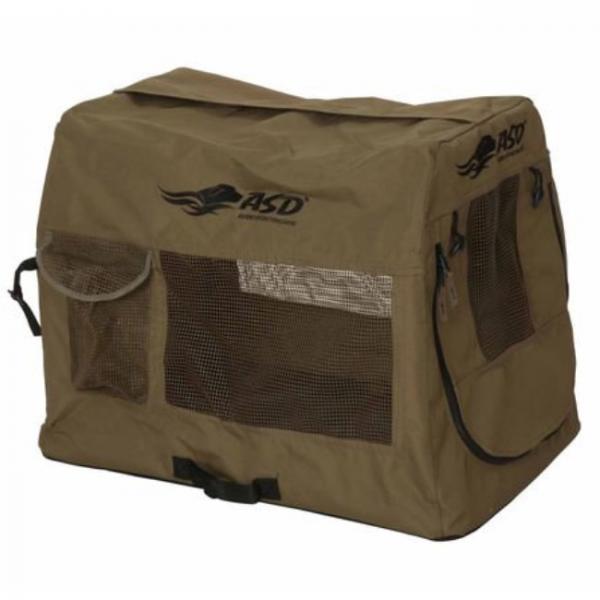Transportabler Zwinger Stoffzwinger Quick Set Reise-Kennel Marsh Brown
